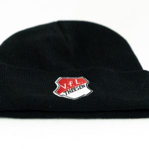 Mütze schwarz rot weißes logo VfL Theesen